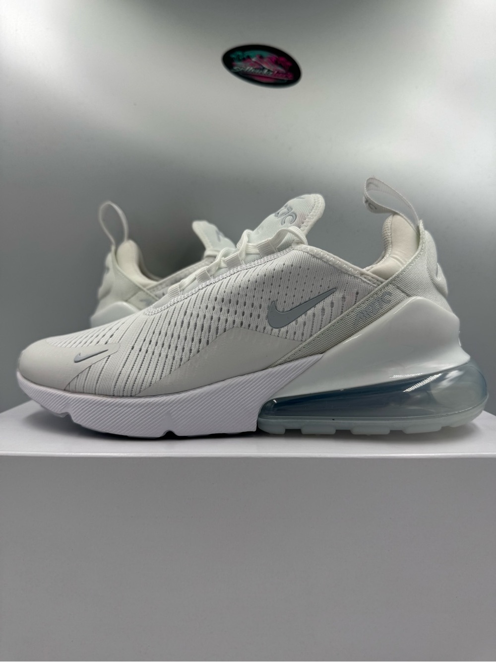 Nike Air Max 270 NBY By You White Silver  BRAND NEW Size 8 Women